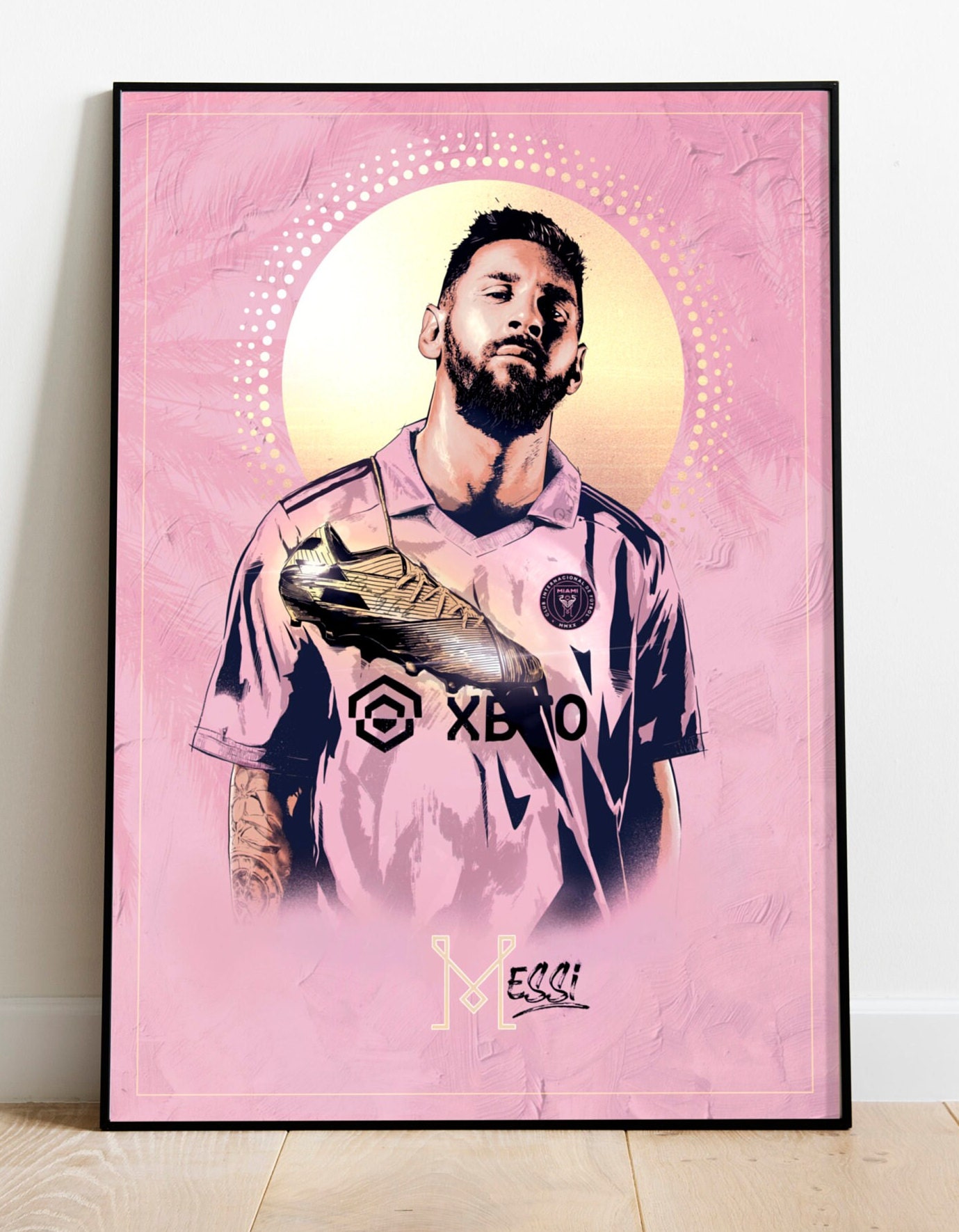 Lionel Messi Inter Miami poster & stampe di ArtMeme - Printler