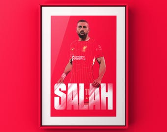 モハメド・サラーのぬり絵印刷物、モハメド・サラーのポスター