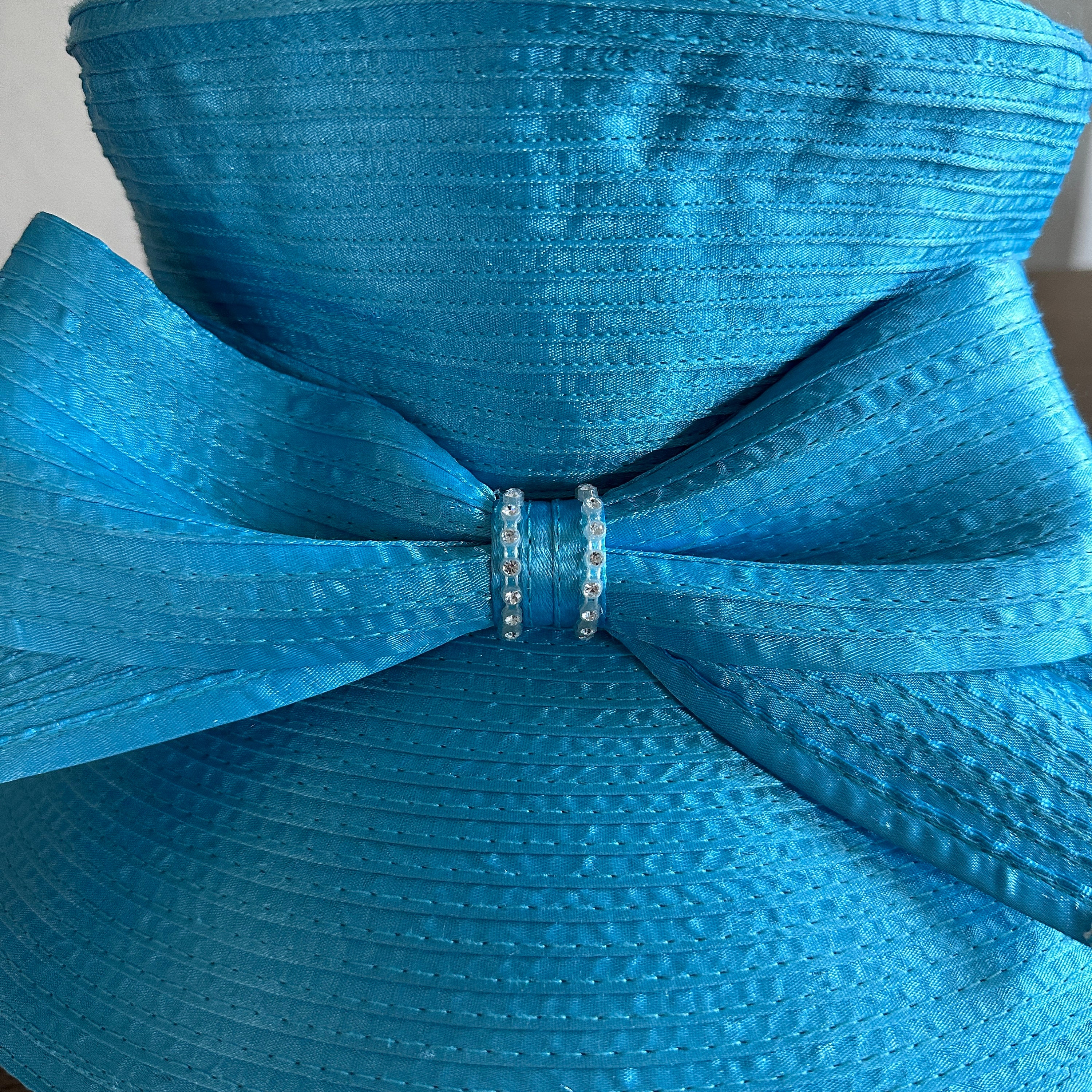 Mr.song Millinery Mushroom Top Brim Hat With Bow and 