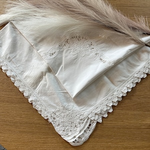 Battenburg lace tablecloth,Square Tablecloth,White Linen
