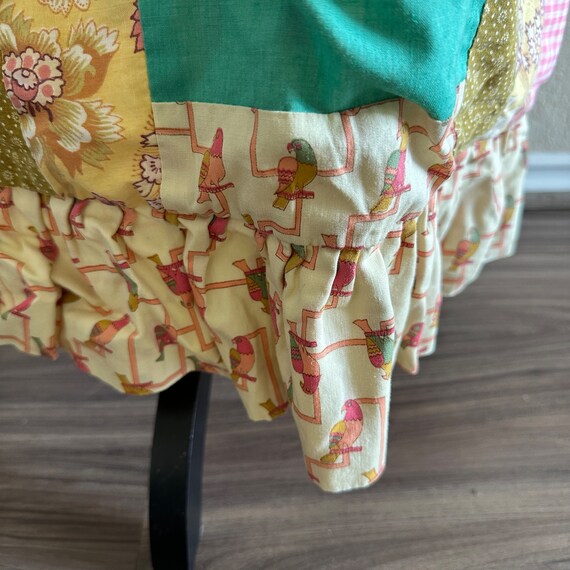 Vintage Apron Patchwork Ruffled Apron - image 3