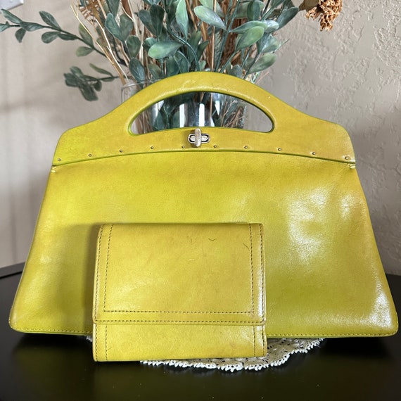 Vintage Monsac Bag and Wallet ,Top Handle Purse,L… - image 1