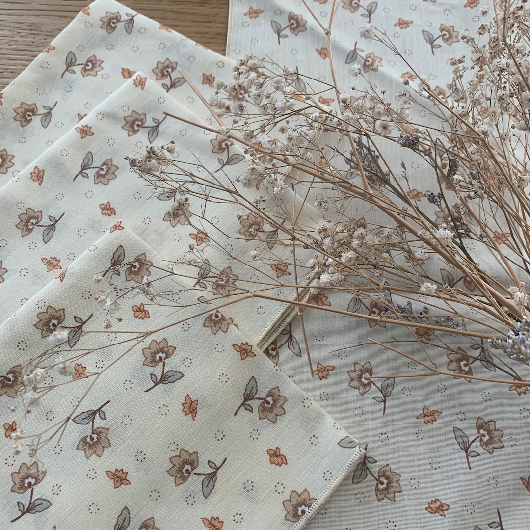 Vintage Fall Table Napkins Autumn Color Napkins Etsy