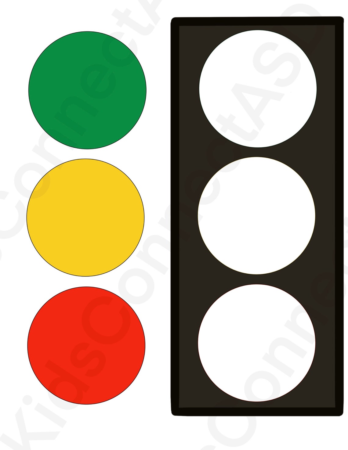 Traffic Light Behavior Chart Poster and Visual Aid Etsy