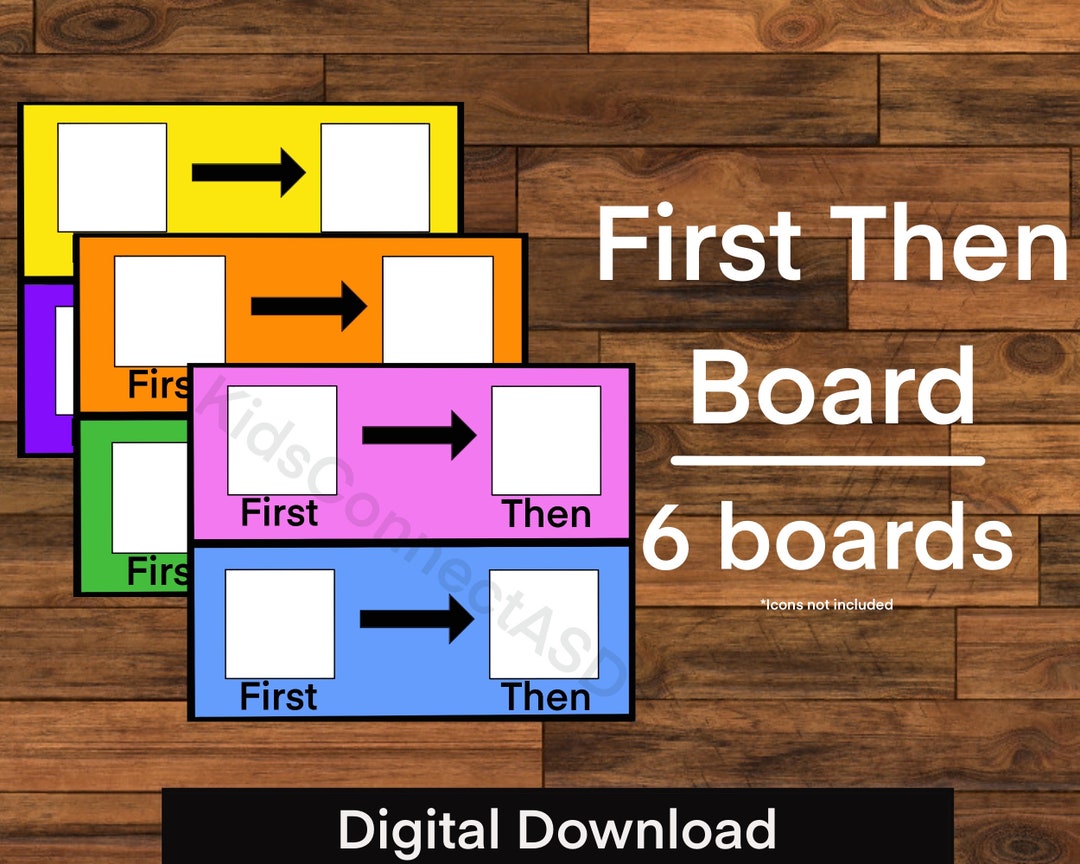 First Then Boards 6 Boards Etsy