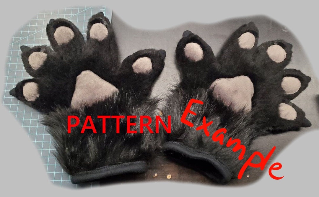 5 Finger Fursuit Handpaw Pattern Etsy