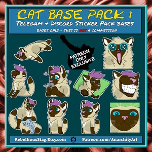 Katzen Sticker Pack 1, Line Art, Line Art Line Art, DIGITALER DOWNLOAD, Line Art Sticker, Line Art Line Art
