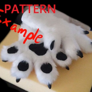 PATTERN 4 Finger Fursuit Hand Paw