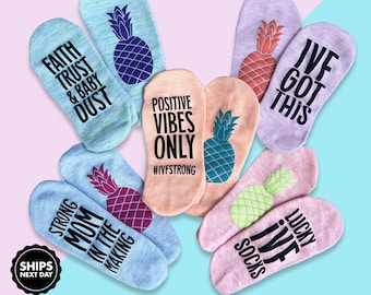 IVF Socks, IVF Gifts, Transfer Day, Retrieval Day, Fertility Lucky Socks by Form Folk Collective