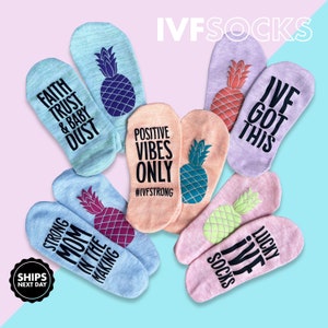 IVF Socks, IVF Gifts, Transfer Day, Retrieval Day, Fertility Lucky Socks by Form Folk Collective