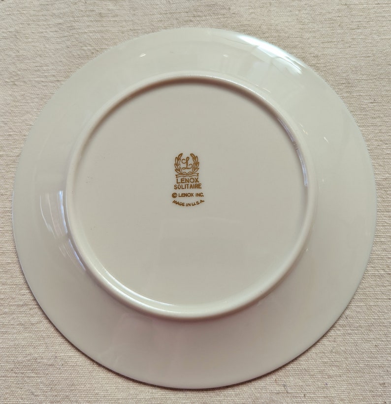 Lenox Solitaire 10.75 Dinner Plates Fine Bone China Etsy