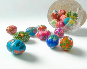 Polish Hand Painted Wooden Easter Eggs "Pisanki"