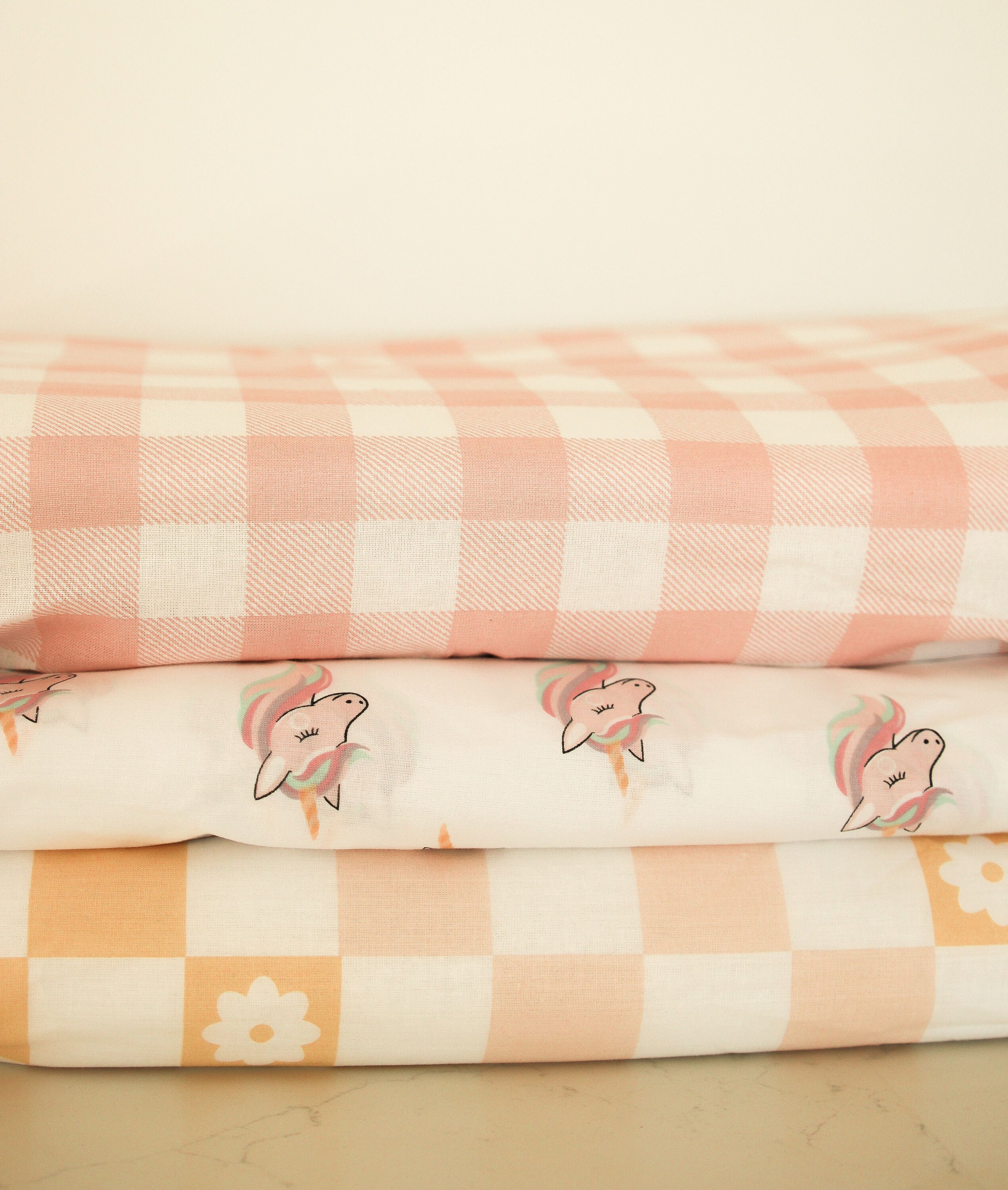 Kindy Sheets, Daycare Sheets, Stacker Bed Sheets, Sheet Set Unicorns