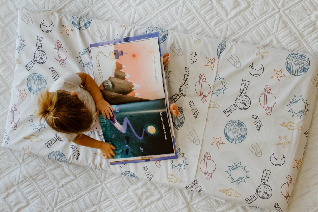 Kindy Sheets, Daycare Sheets, Stacker Bed Sheets, Sheet Set Space Jam