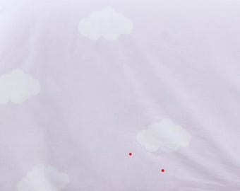 Handgefertigte Bettwäsche SET *+Lila Wolken+*, Stacker Bettwäsche mit Tasche