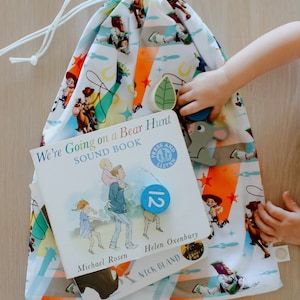 Sac de bibliothèque - Toy Story, Sac de bibliothèque pour enfants, Sac fourre-tout, Sac de livres pour enfants, Sac sur mesure, Fait main