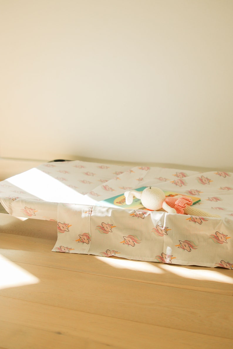 Kindy Sheets, Daycare Sheets, Stacker Bed Sheets, Sheet Set Unicorns