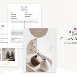 Canva Line Sheet Template for Wholesale Products