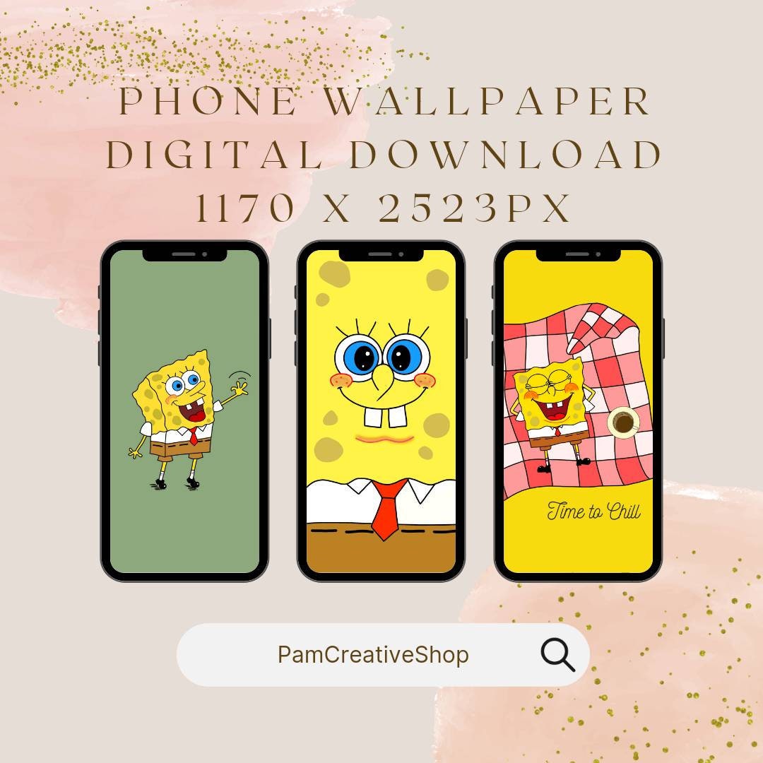 Iphone Android Cute Spongebob Phone Wallpaper Bundle Phone Etsy Israel Iphone Android Cute Spongebob Phone Wallpaper Bundle Phone Etsy Israel