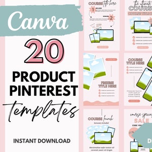 Pinterest Templates Canva | Pinterest Pins | Pink Pinterest Templates |  Pinterest Marketing | Pin Template | Product Mock up | Product Pins