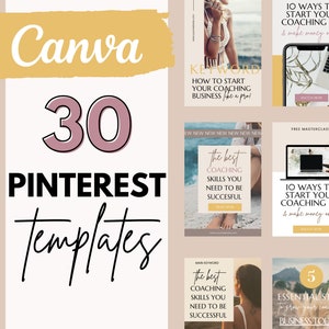 Pinterest Templates Canva | Pinterest Pins | Pinterest Templates Minimalist | Pinterest Marketing | Social Media Manager Templates | Boho