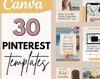 Pinterest Templates Canva | Pinterest Pins | Pinterest Templates Minimalist | Pinterest Marketing | Social Media Manager Templates | Boho