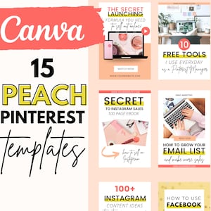 Pinterest Templates Canva | Pinterest Pins | Pinterest Templates Pink |  Pinterest Marketing | Pin Template | Social Media Manager Templates