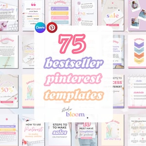 Pinterest Vorlagen Canva. Pinterest Marketing. Pin Vorlage. Pinterest Vorlagen Produkte. Pastell. Rosa. Social Media Vorlagen