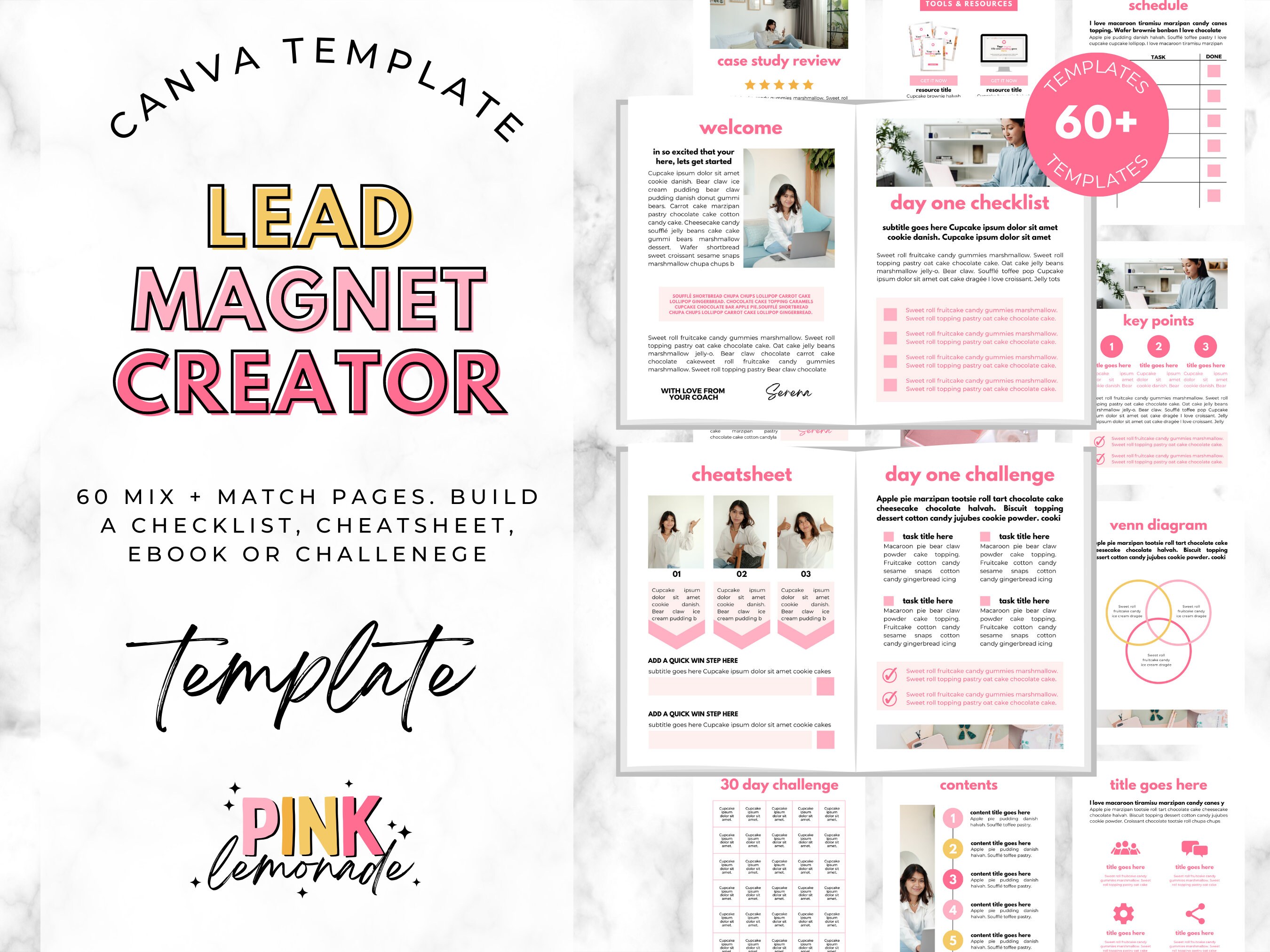 Lead Magnet Template, Ebook Template Canva, Coaching Workbook Template ...