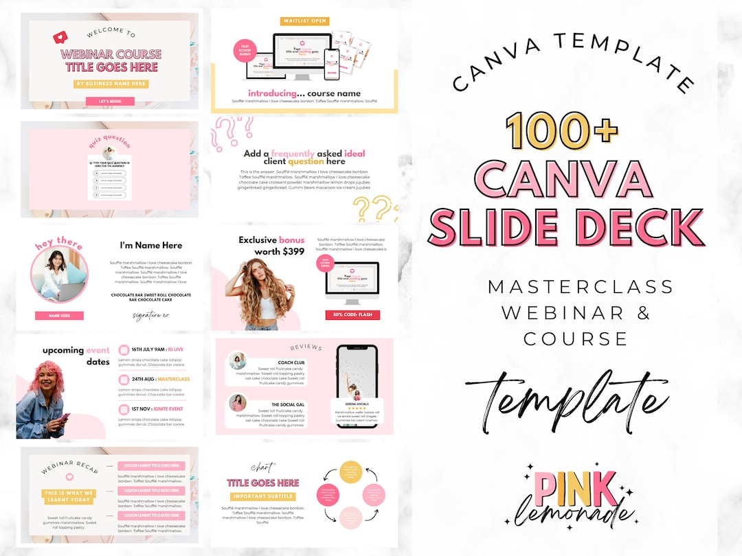 Course End Slide Slide Deck Template, Webinar Slide Deck , Webinar Template, Course ...