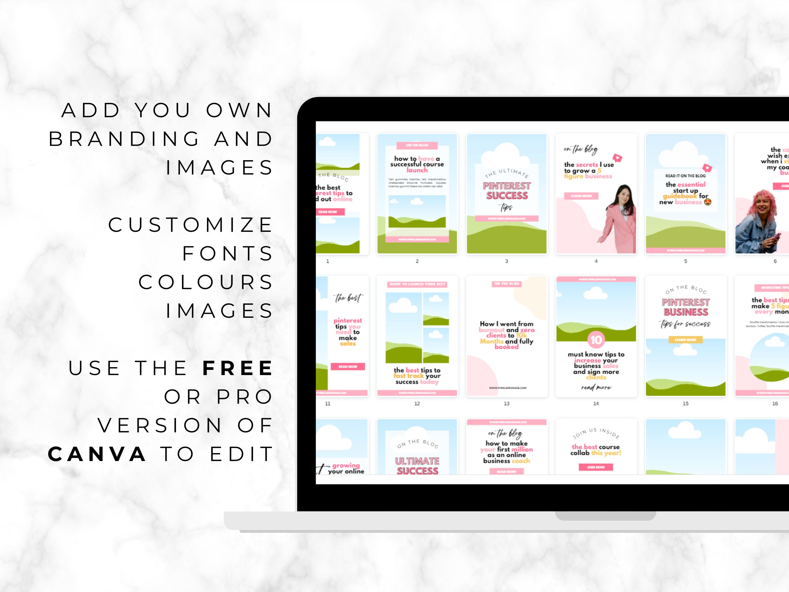 Pinterest Templates Canva. Pinterest Pins. Pink Pinterest Templates ...