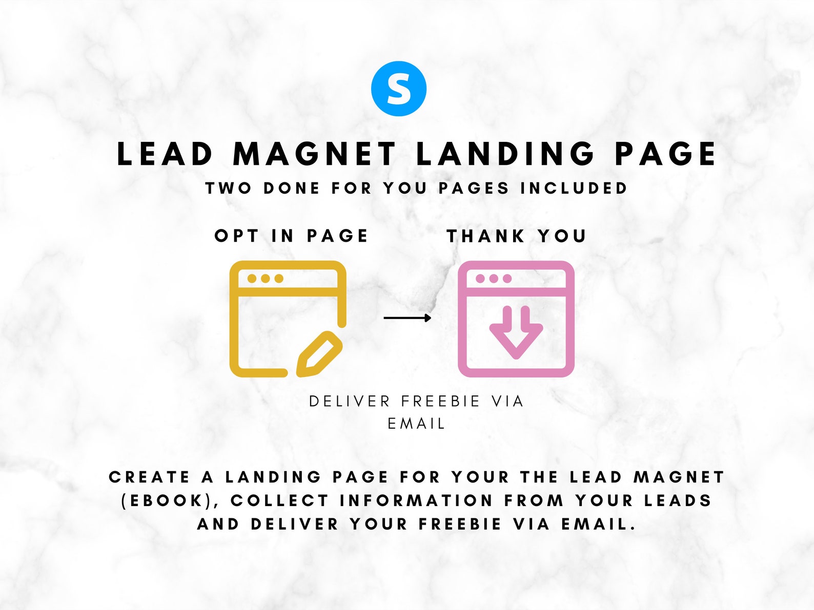 Done for You Ebook. Freebie Lead Magnet. Landing Page Template. Systeme ...