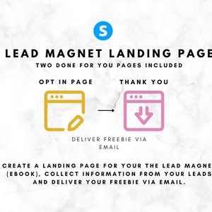 Done for You Ebook. Freebie Lead Magnet. Landing Page Template. Systeme ...