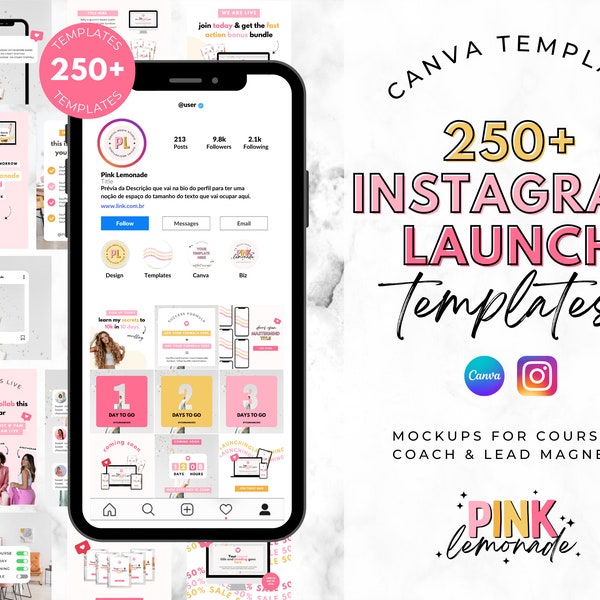 Launch Templates. Course Launch Instagram. Course Creator. Course Marketing. Course Template. Course Mockup. Coaching Templates.