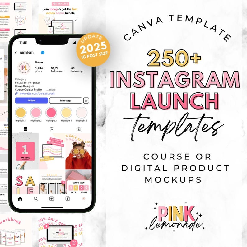 Launch Templates. Course Launch Instagram. Course Creator. Course Marketing. Course Template. Course Mockup. Coaching Templates. image 1