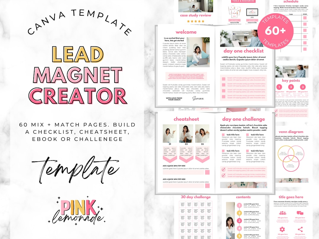 Lead Magnet Template, Ebook Template Canva, Coaching Workbook Template ...