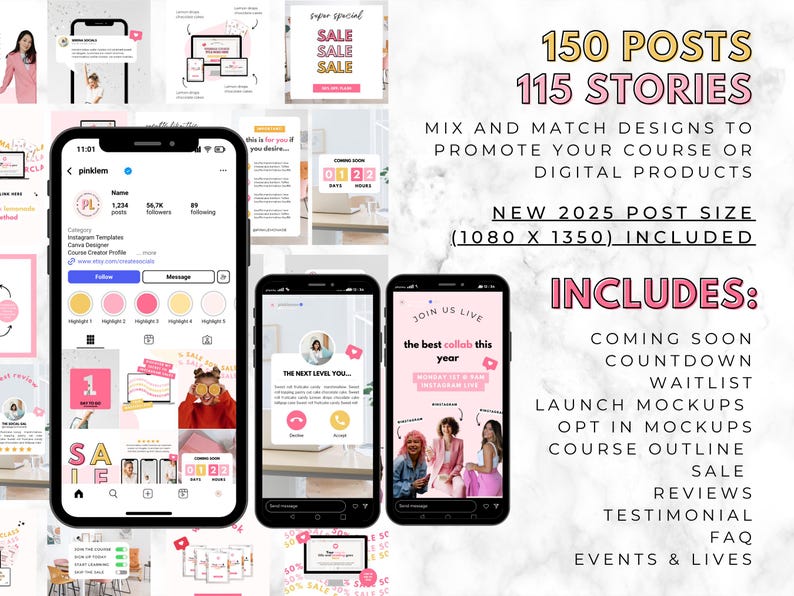 Launch Templates. Course Launch Instagram. Course Creator. Course Marketing. Course Template. Course Mockup. Coaching Templates. image 2