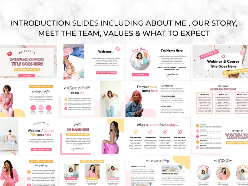 Course End Slide Slide Deck Canva, Course Template, Webinar Template, Course Slide Deck ...