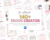 Ebook Template Canva, Coaching Workbook Template, Lead Magnet Template, Workbook Template. Course Workbook. Ebook Creator. Course Creator.