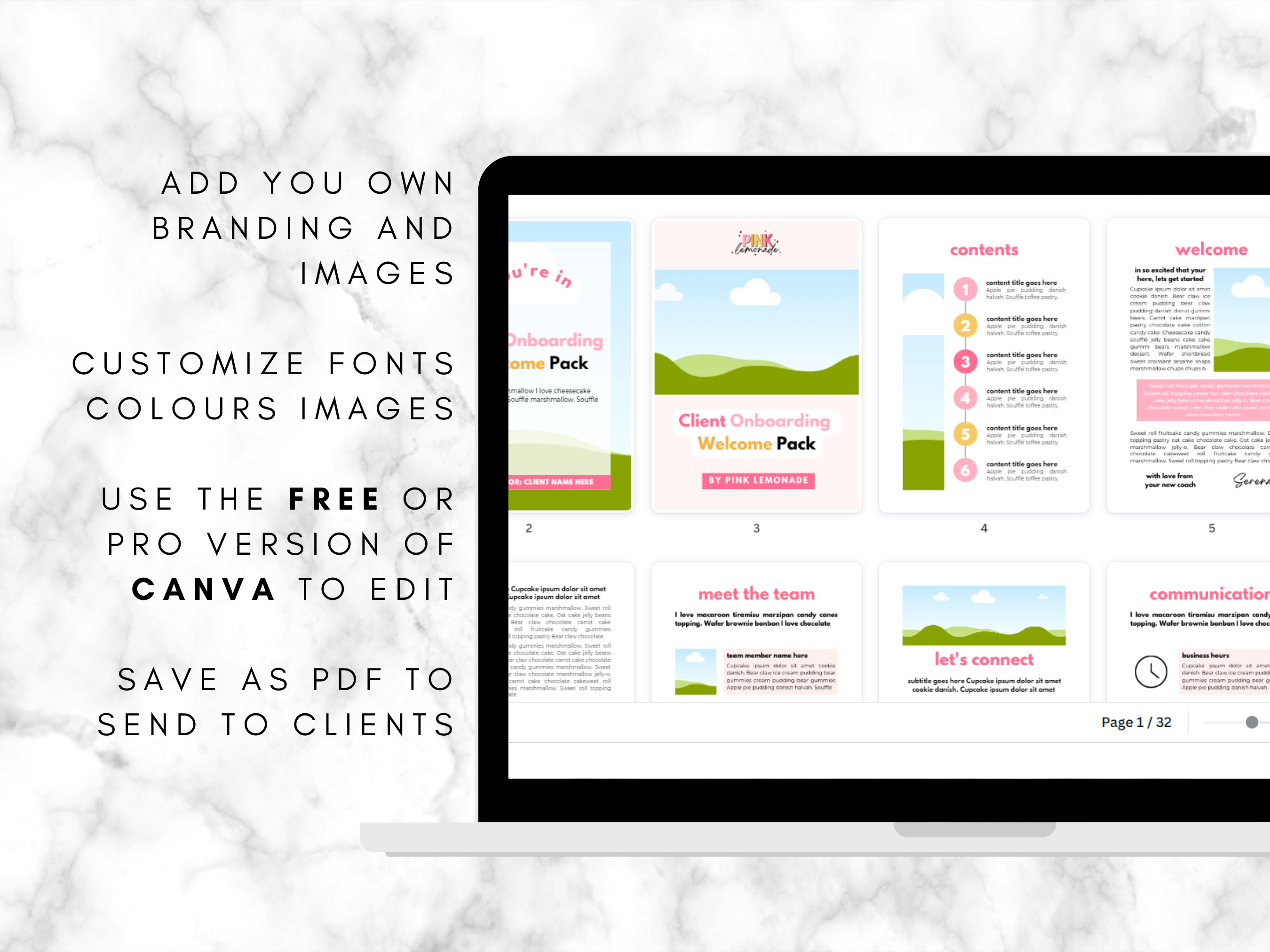 Client Welcome Packet, New Client Services Guide, Coaching Onboarding ...