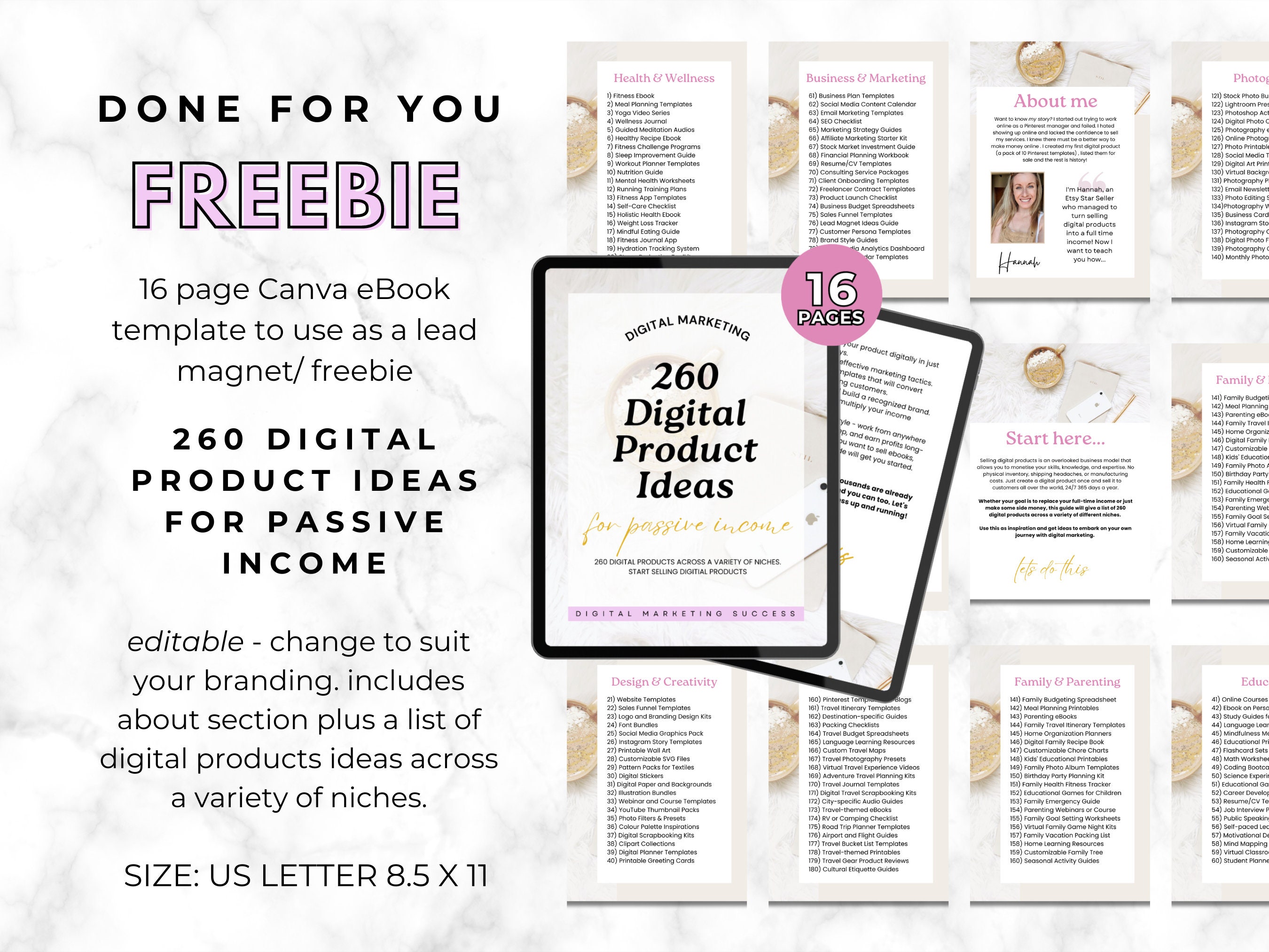 Done for You Ebook. Freebie Lead Magnet. Landing Page Template. Systeme ...
