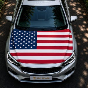 USA Flagge Auto Hood Cover, American Auto Hood Wrap, personalisierte Vaterländische Fahrzeugdekoration