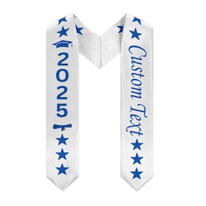 Personalized Graduation Stoles Customized| Custom Graduation Stole | Custom Personalized Stole | Custom Text Stole | Graduation Stole Custom