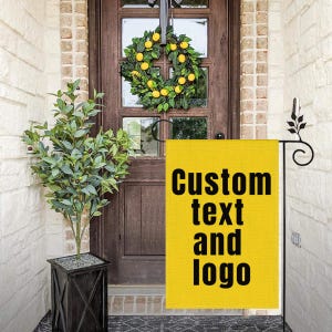 Custom Garden Flag, Personalized Garden Flagt, Event Banner, Outdoor Decor, Advertising, Garden Gif, Double-Sided - Add Your Photo Or Text
