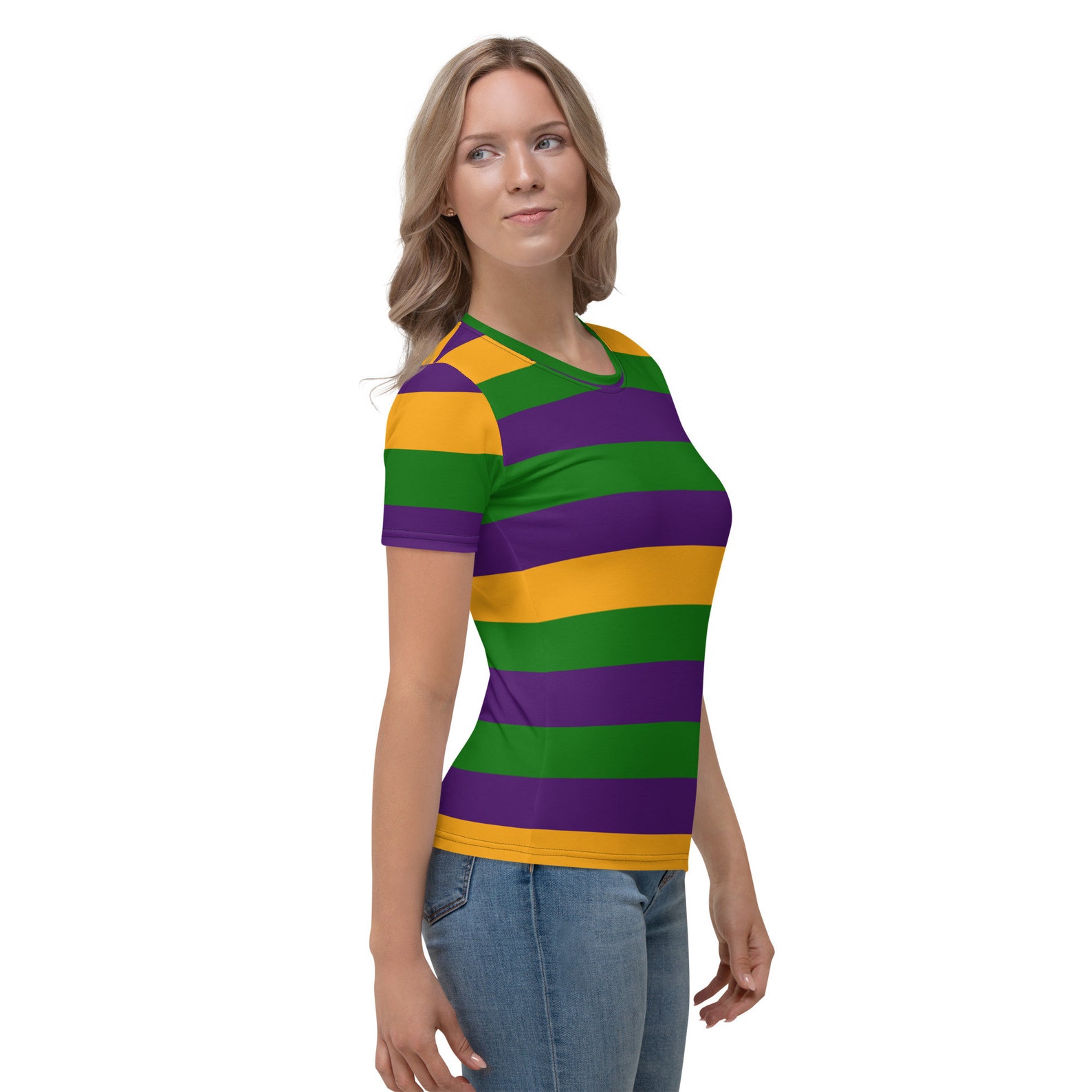 Mardi Gras Rugby Adult Short Sleeve Shirt