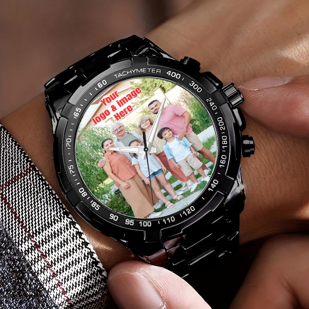 Personalized Photo Watch, Custom Photo Watch, A Stylish Gift for Any ...