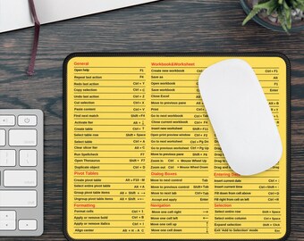 Excel Shortcuts Mouse Pad Nerd Gift Coworker Coffee Mug,Accountant, CPA Gift, Tax Prep Mug,Office Mug Gaming Mouse Pad