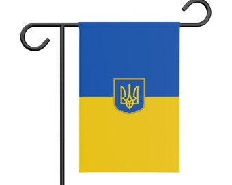 Ukraine Nationality Garden Flag Outdoor Decorative Yard House Banner Double Sided-Readable Single Side Imported Garden Banner