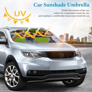 Custom Pet Photo Auto Windshield Sun Shade, Personalized Picture Block UV Rays Sun Visor Protector Car Sunshade, Gifts for Dad boyfriend