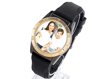 Custom Engraved Unisex Watch with Silicone Strap | Personalized Gift for Him & Her | Waterproof Wristwatch | Anniversary Birthday Gift